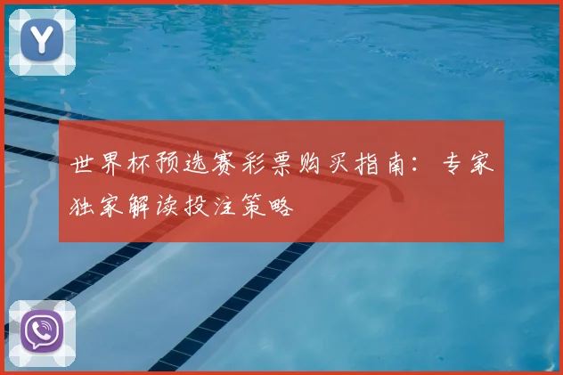 世界杯预选赛彩票购买指南:专家独家解读投注策略