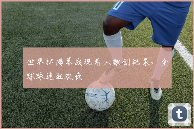 世界杯揭幕战观看人数创纪录，全球球迷狂欢夜